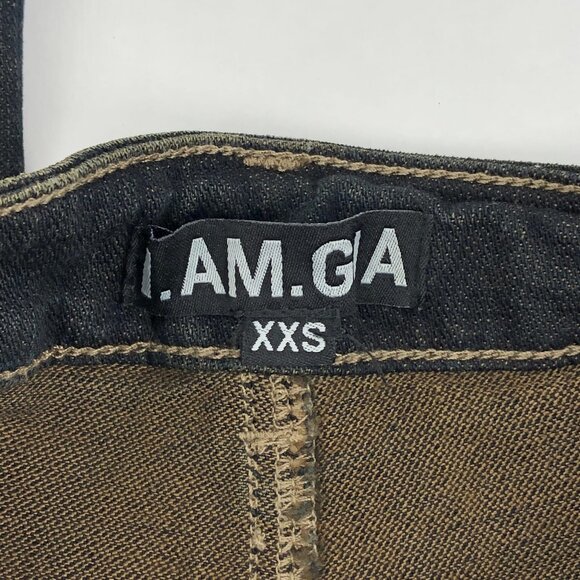 I.AM.GIA Blue Acid Wash Bootcut Jeans | Low Rise XXS - Picture 4 of 6